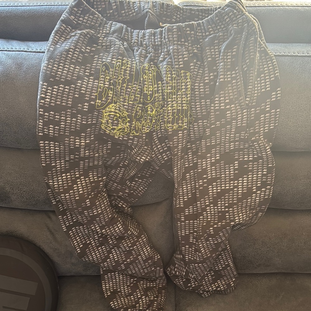 Billionaire Boys Club Gray and Yellow Sweatpants